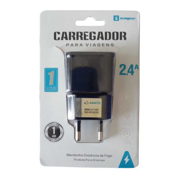 Carregador 2.4A F16 Sumexr