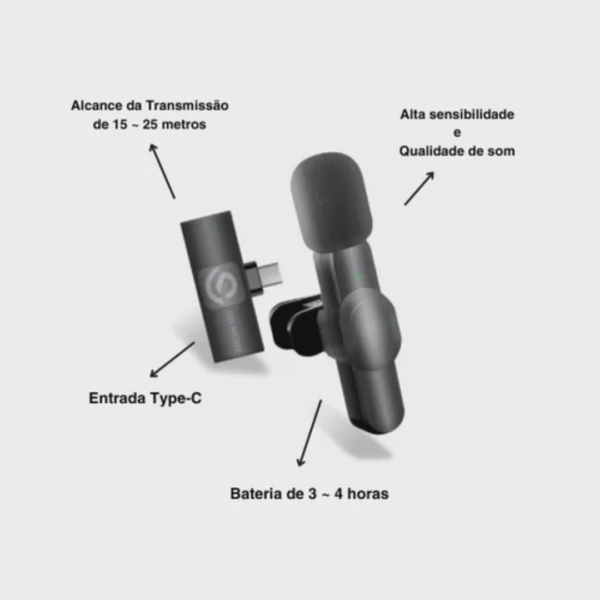 Microfone de Lapela MC803 - Onistek - Image 3